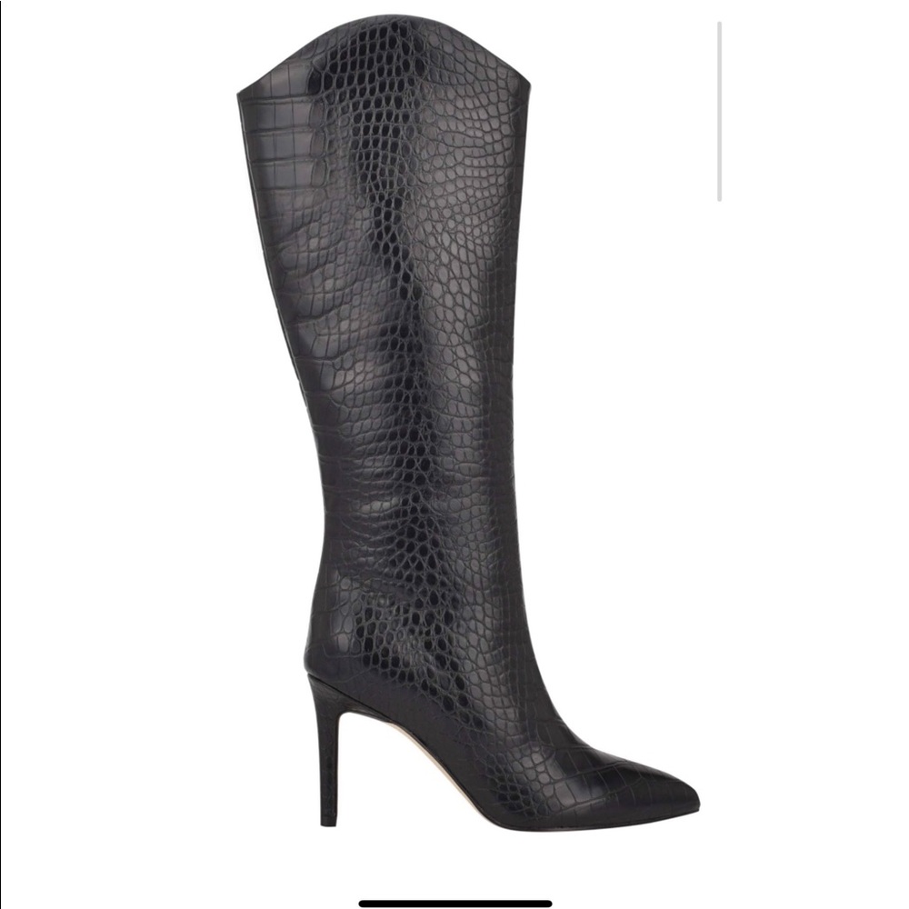 Croc Heeled Boots - Brand New/Never Worn/With Box